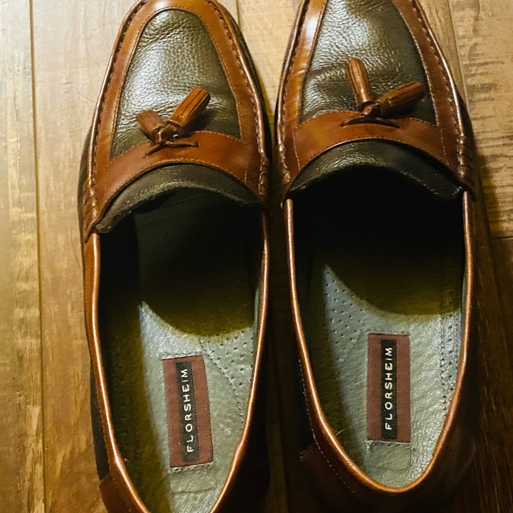 Black & Brown Leather Loafers